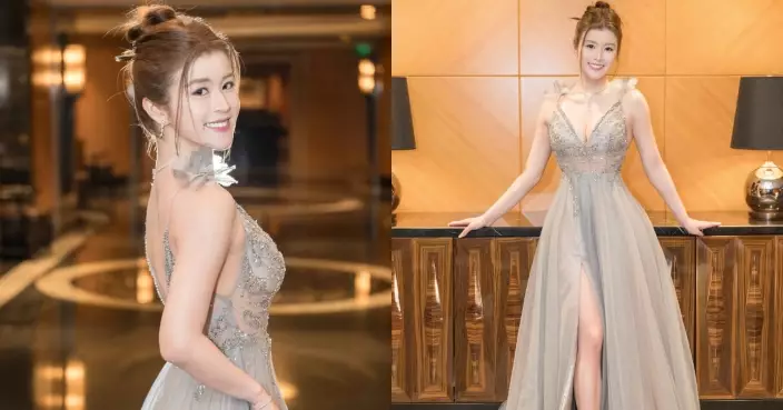 陳詠詩吊帶紗裙亮相慈善餐舞會性感又高貴 網民大呼：女神！