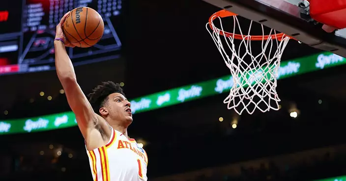 Jalen Johnson準三雙助鷹隊108:97挫籃網 豪取八連勝升東岸第八