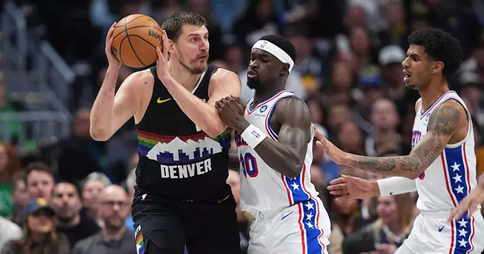 NBA丹佛金塊大勝費城76人 Christian Braun攻入22分 Nikola Jokic送出14助攻