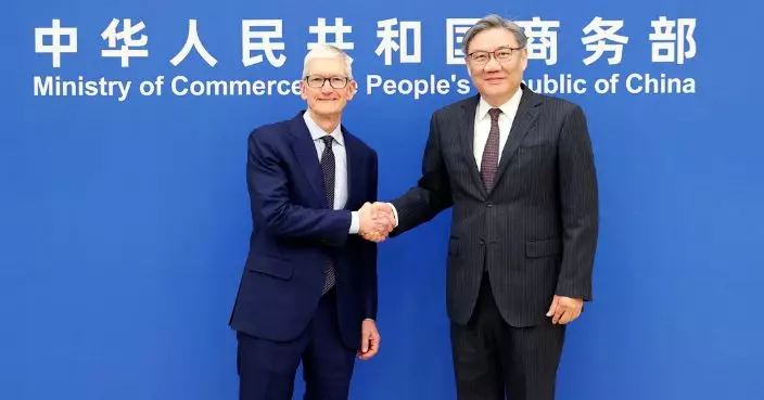 王文濤晤庫克盼蘋果堅定在華發展信心