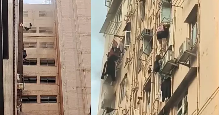 北角仁德大廈單位起火3人送院 兩人爬窗逃生