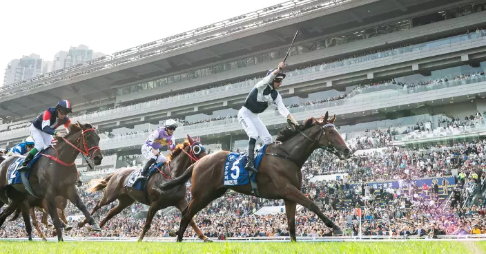香港打吡大賽 破紀錄逾72500名馬迷見證「白鷺金剛」勇奪冠軍