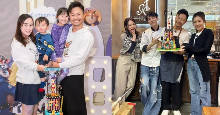 楊潮凱親手整蛋糕為愛女慶祝8歲生日 感謝老友李佳芯梁嘉琪出手相助