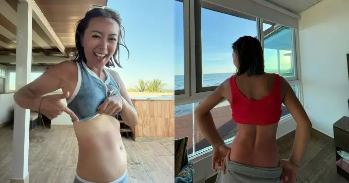 梁芷珮水着上陣大晒「恐怖」印記 強勁背肌弗爆身形成焦點