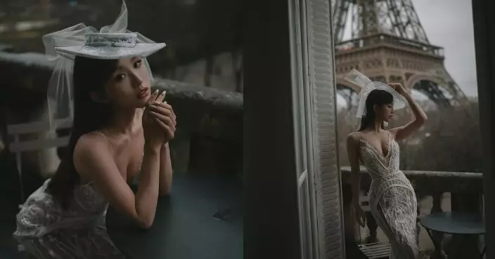 Dada陳靜巴黎晒「終極戰衣」 Deep V開到近肚臍若隱若現