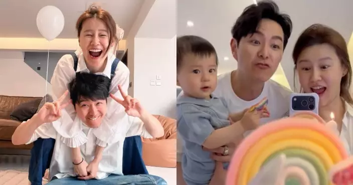 黃翠如為老公囝囝慶生唔偏心 蕭正楠晒月月幫簫哈哈慶祝片做「回禮」