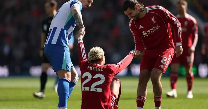 利物浦艾基迪基英超對白禮頓早段傷出 領隊稱傷勢不重