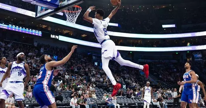 76人挫爵士 艾治甘比雙雙 格林斯轟26分