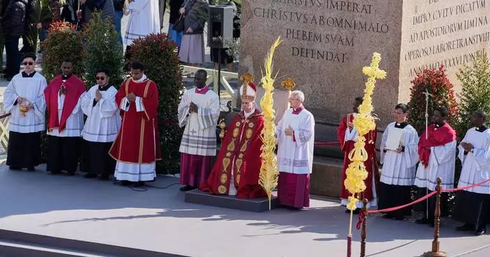 教宗良十四世首度主持聖週 棕枝主日彌撒令人緬懷方濟各