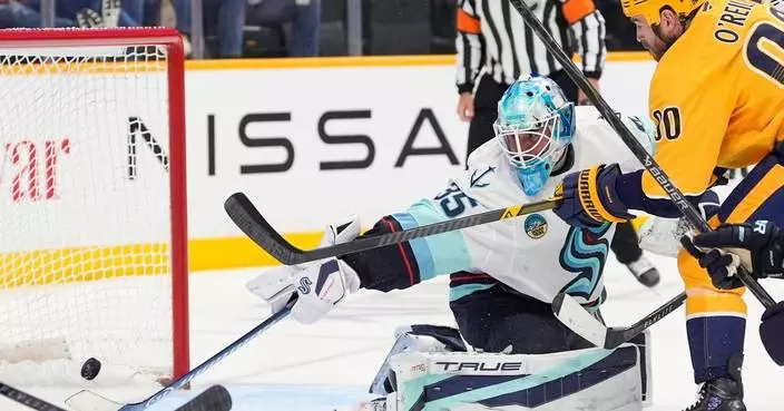 NHL納許維爾掠奪者隊3比1挫西雅圖海怪隊 費斯伯格一球兩助攻