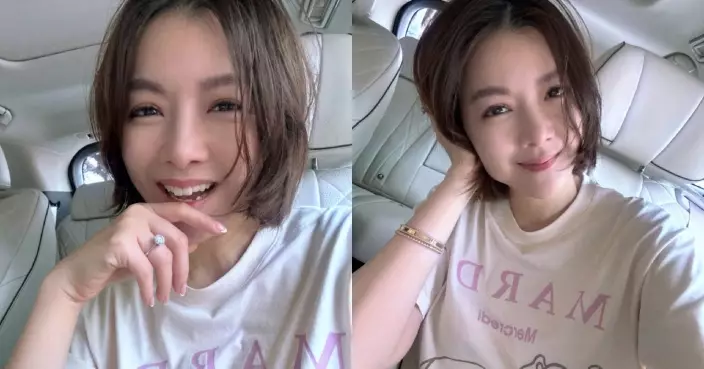 陳茵媺出街晒巨鑽戒 闊太生活再升級