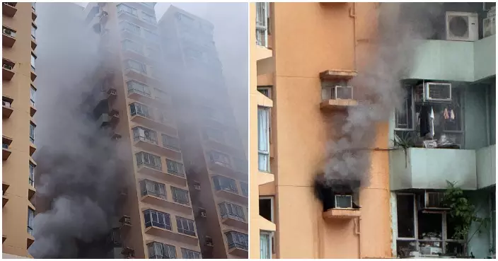 元朗鳳琴街單位疑香燭起火　消防到場救出兩人