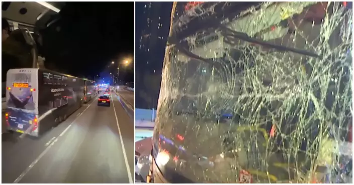 元朗公路四車連環相撞包括兩巴士　初步21傷5人需送院