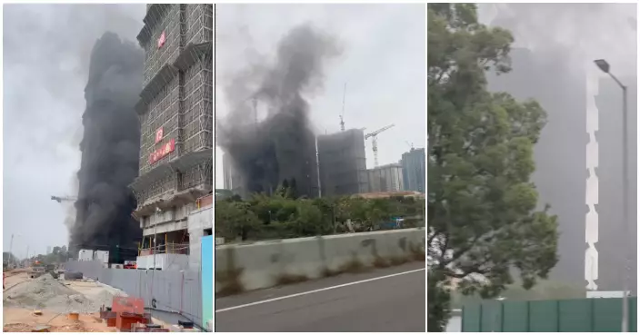 上水古洞地盤火警現場濃煙滾滾 逾120人自行疏散無人傷