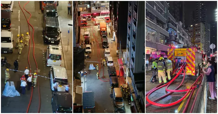 北角明月大廈火警疏散50人　窗戶高處墮下兩途人傷