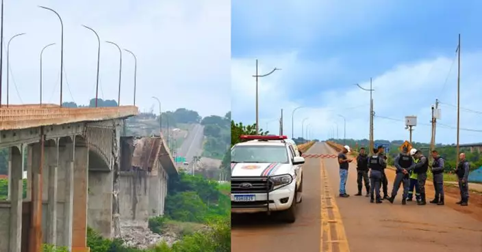 巴西大橋坍塌奪14命 卡車墮河近1年才撈起 車cam記錄驚悚瞬間首曝光