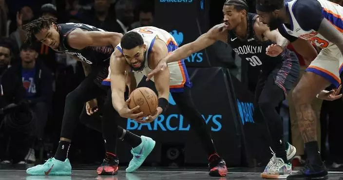 紐約人93比92險勝籃網 紐約打吡豪取14連勝