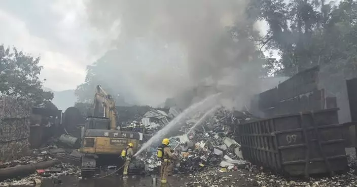 大埔鳳園路附近回收場火警　消防籲受煙霧影響市民盡量關門窗