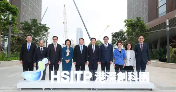 黃循財訪北部都會區河套香港園區　陳國基稱促進香港與新加坡交流