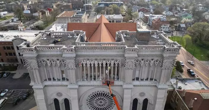 肯塔基州大教堂修復竣工 巴黎聖母院式外牆重現風采