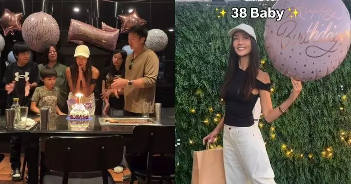 「警鐘胸」Jessica C.迎38歲生日 獲老公安志杰佈置驚喜派對