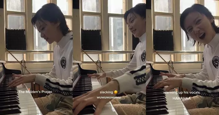 袁澧林新片票房仆直 晒琴技表情多多鋼琴走音照彈