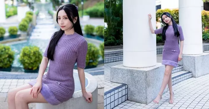 龔嘉欣開劇前忙搵真銀 路過公園打卡晒美腿