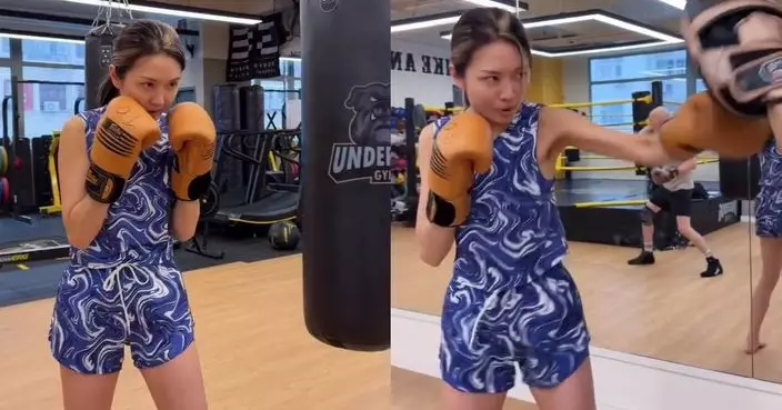 陳庭欣打眼神凌厲兼拳拳到肉 網民搞笑：貼某某人個頭像落個靶度