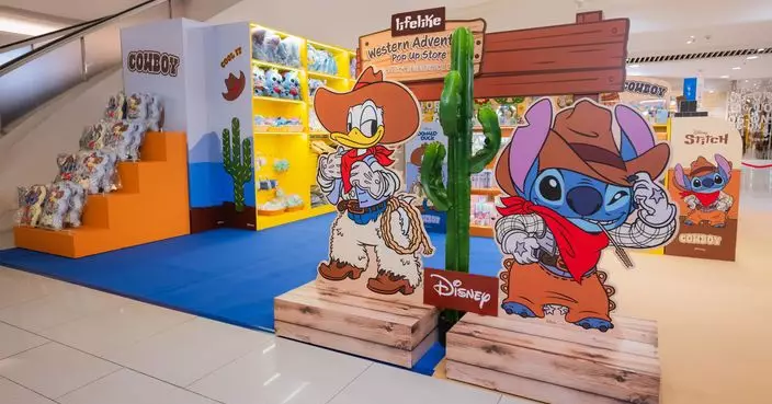 集合迪士尼人氣角色史迪仔唐老鴨「西部大冒險」期間限定店亮相時代廣場