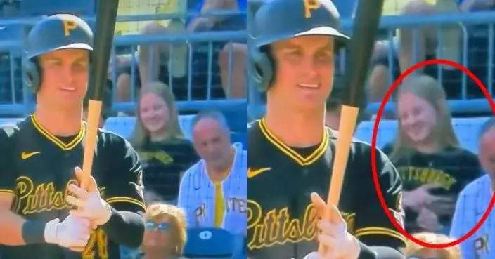 美MLB現「限制級」畫面 男球迷觀眾席上狂揉女伴胸部全程被轉播