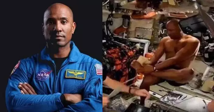 美「阿提米絲2號」太空人僅著短褲抹身 健碩身形意外曝光引50萬網民圍觀