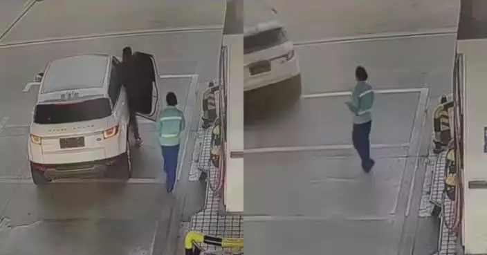 內地路虎車主加油後藉故逃單 未掛車牌增追查難度 油站恐吞逾500元損失