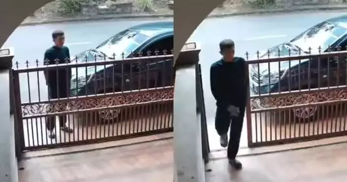 返屋企拎嘢未鎖外鐵門 大馬女遭陌生男尾隨欲闖入屋 驚險畫面曝光！