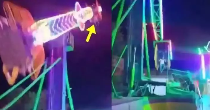 搭遊樂設施遭拋出座位 墨西哥女墮地瞬間獲熱心男徒手接住奇蹟保命