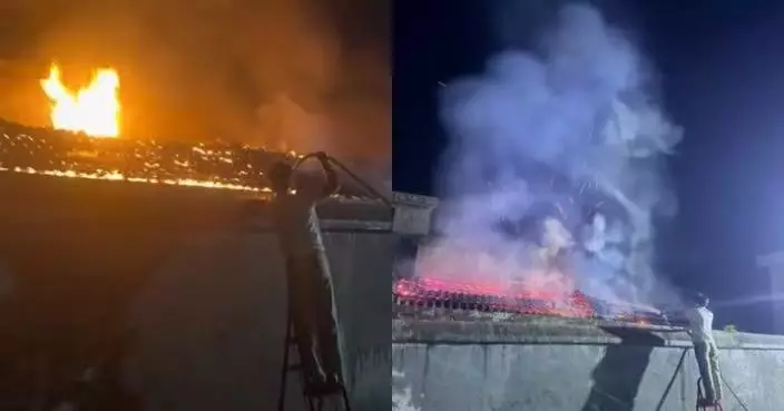 目睹鄰居長者柴房起火 湖南18歲少年隔牆持水管滅火20分鐘成功阻火勢蔓延