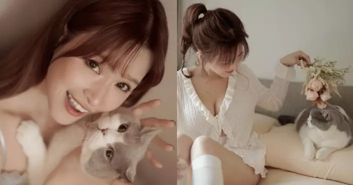 李蔓瑩過得充實日日與愛貓親親 開心PO寫真集新相晒傲人身材