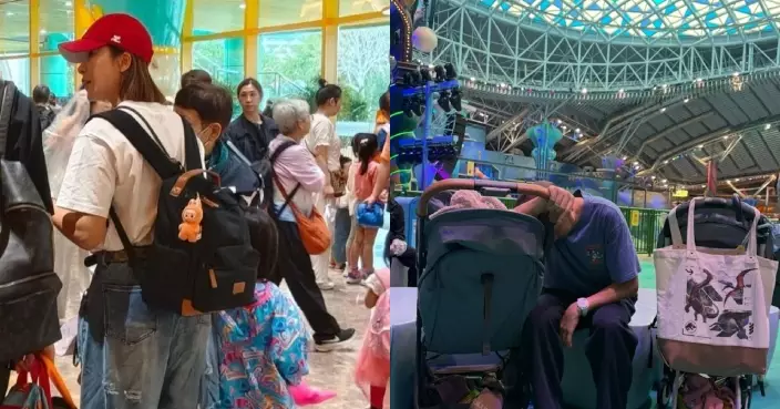 親子放電實錄！楊茜堯精力爆棚 洪永城攰到四圍搵位瞓