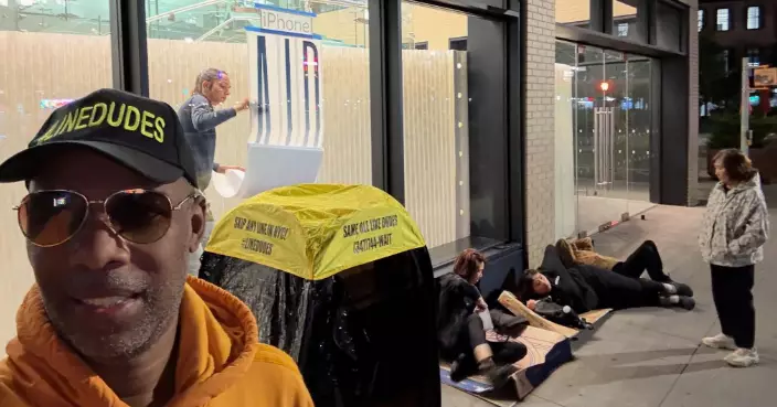 美機場打蛇餅等5個鐘 代排服務一個鐘195蚊 老闆：讓世界變得更美好