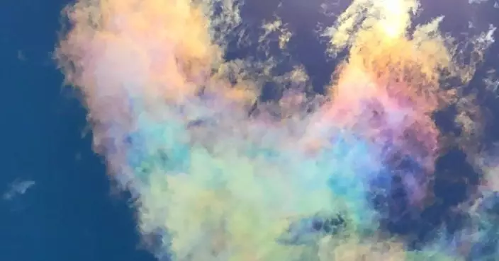 大埔天空現「彩虹雲」  天文台親解虹彩雲同彩虹之別