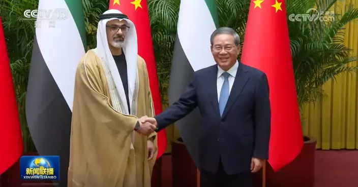 李強晤阿聯酋阿布扎比王儲哈立德 商討深化能源科技合作及促進海灣和平