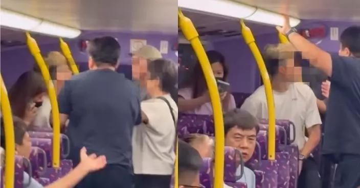 阿叔巴士上吹口哨激怒金髮男 兩人上層爆毆鬥齊被捕