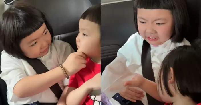 李元元心甘情願為妹妹撩鼻屎 媽媽感概：佢有一顆漂亮的心