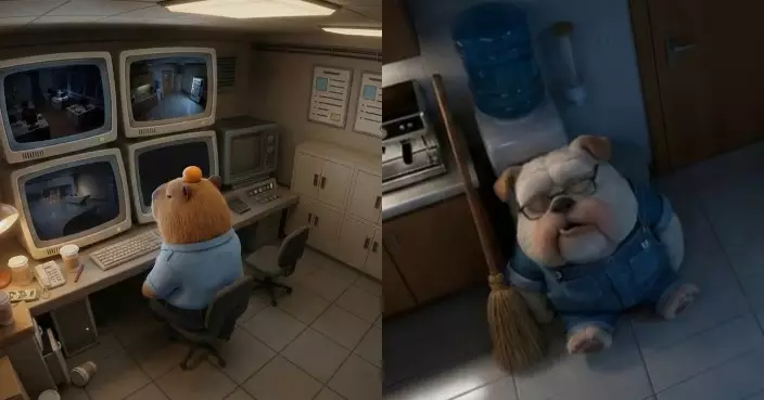 OT無限Loop｜AI版《魚樂無窮》擺渡社畜凌晨加班 網民讚「勁似Zootopia畫風」