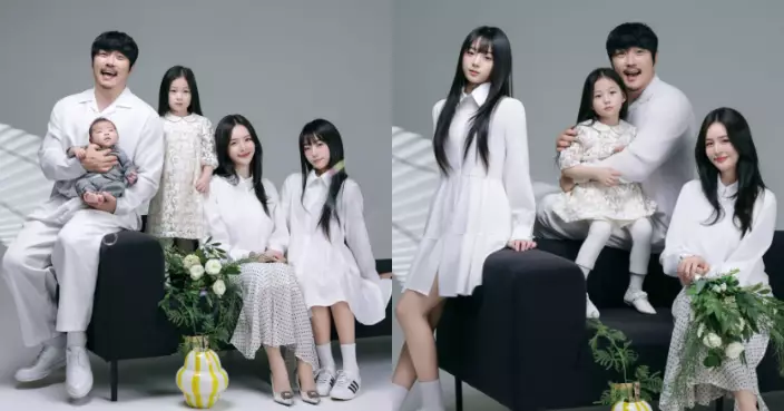 KCM隱婚生子首度公開一家五口全家幅 14歲大女擁偶像級外表掀熱話