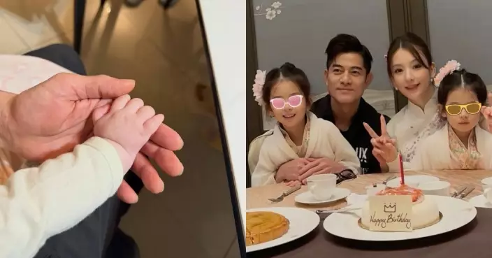 暖爸郭富城低調晒三公主 「爸爸來了」4字秒殺