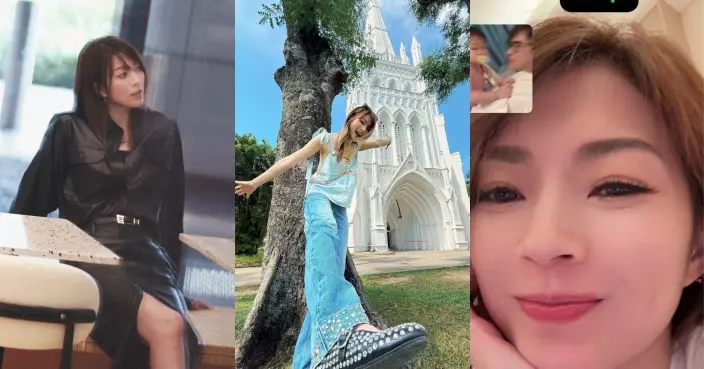 連詩雅首次飛新加坡開工 寓工作於娛樂同時勁掛念老公囡囡