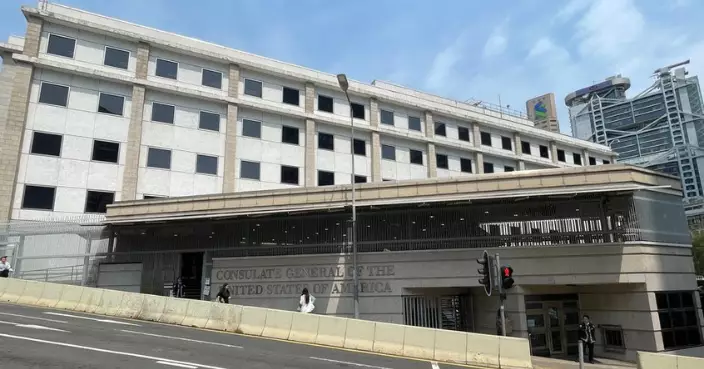 多個市民團體到美領館外抗議美國干涉香港事務