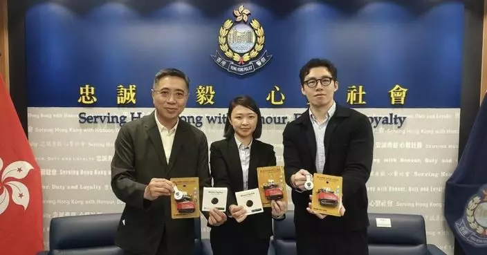 元朗警區推「智車保」計劃 免費向電單車車主派防盜鎖及智能定位裝置