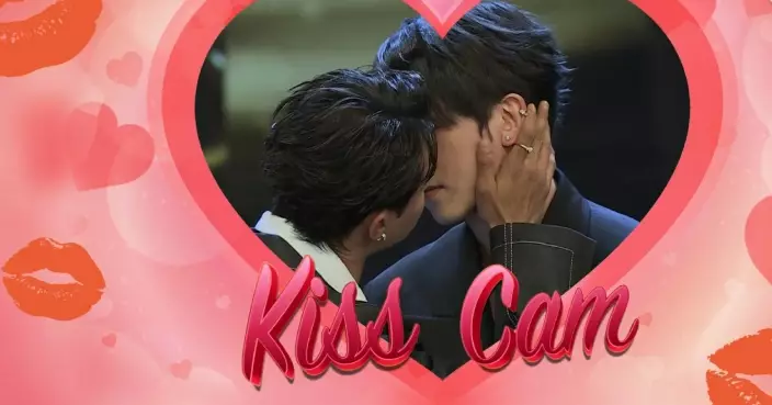 2026金像獎｜古天樂坐享齊人之福向郭羨妮宣萱滕麗名「送吻」 AK應Kiss Cam要求主動與姜濤作狀Kiss