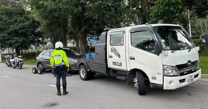 警方油尖區打擊違泊共發874張牛肉乾 首季已累積4.4萬張